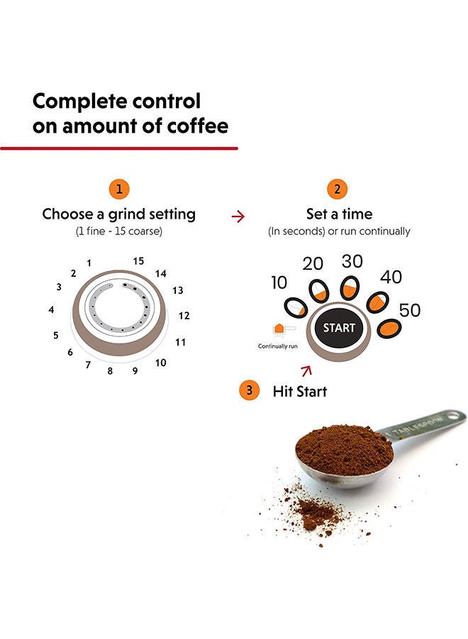 Ariete - Coffee Grinder Pro 150.0 W 3016 Silver/Black - Image 1