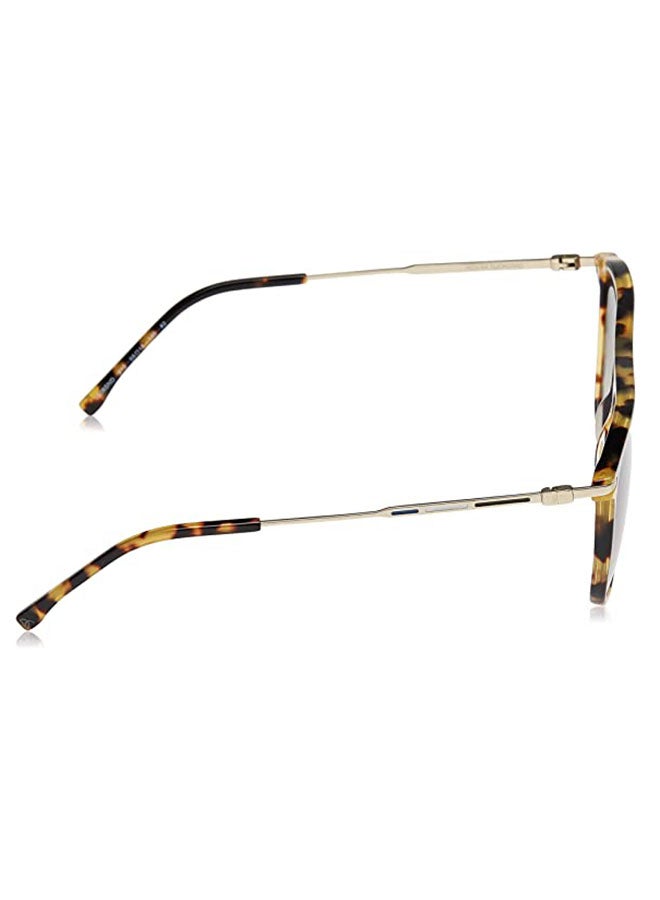 لاكوست نظارة شمسية بإطار معدني بشكل بيضاوي كامل الحواف - حجم العدسة: 56 مم للنساء - Image 3