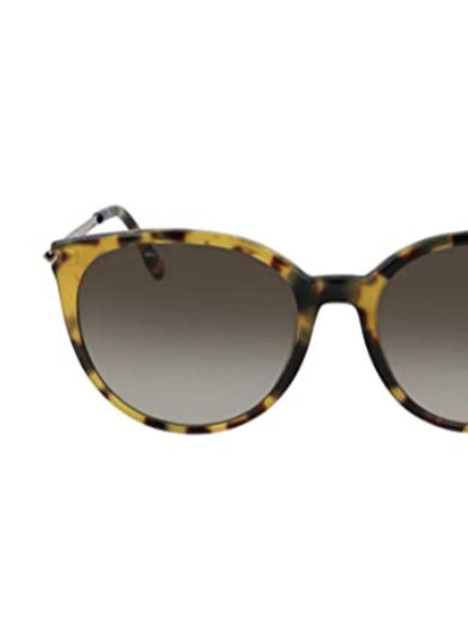 لاكوست نظارة شمسية بإطار معدني بشكل بيضاوي كامل الحواف - حجم العدسة: 56 مم للنساء - Image 5