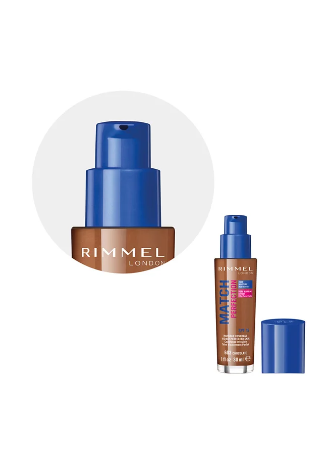 RIMMEL LONDON Match Perfection Foundation Chocolate 603