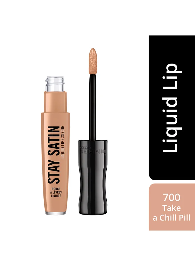 RIMMEL LONDON Stay Satin Liquid Lipstick Take A Chill Pill 700