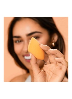 REAL TECHNIQUES Miracle Complexion Sponge Blender For Liquid And Cream Foundation Full Coverage Professional Makeup Tool Streak And Cruelty Free Vegan Latex Free 4 Count Orange  - Image 4