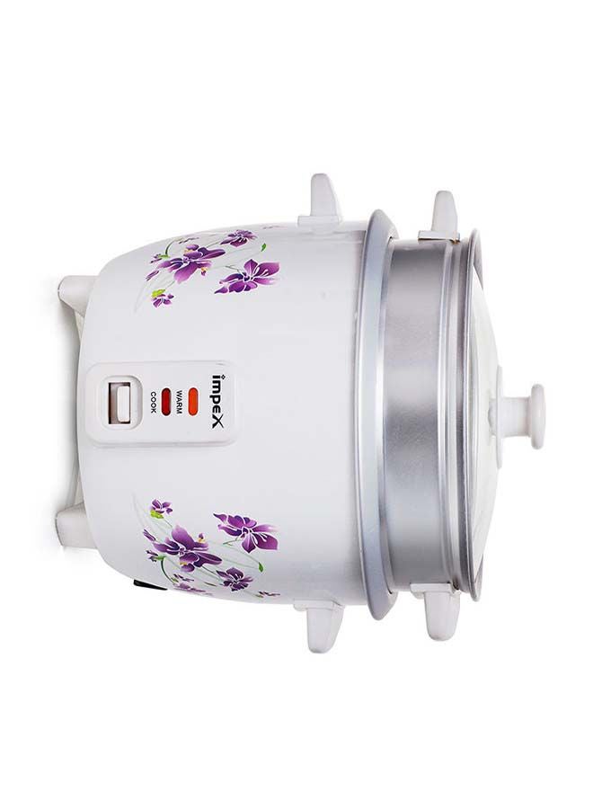 Impex - Electric Rice Cooker, Drum Cooker, Automatic Cooking, Keep Warm, Safety Protection, Cool Touch Body, Carrying Handle, Measuring Cup, Spoon, Steamer 1.5 L 500 W RC 2802 Multicolour - Image 1
