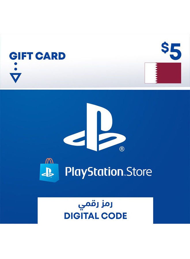 Sony PSN Qatar 5$ Gift Card (Delivery via SMS/WhatsApp) 