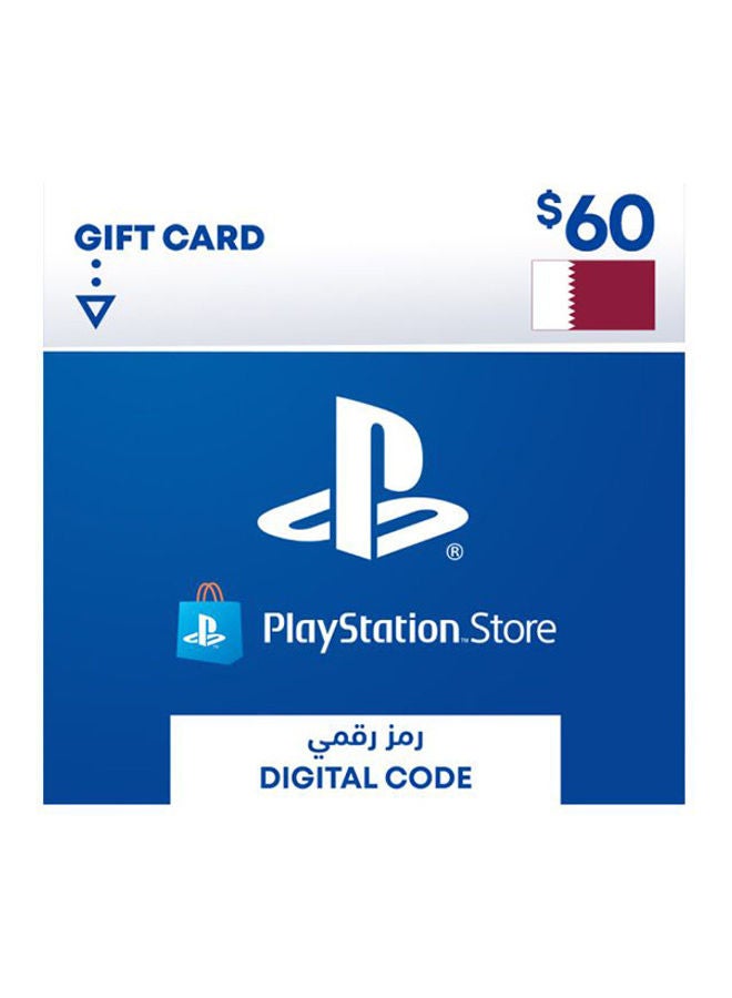 Sony PSN Qatar 60$ Gift Card (Delivery via SMS/WhatsApp) 