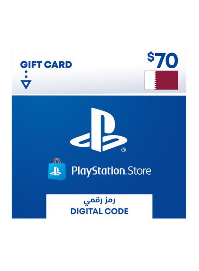 Sony PSN Qatar 70$ Gift Card (Delivery via SMS/WhatsApp) 