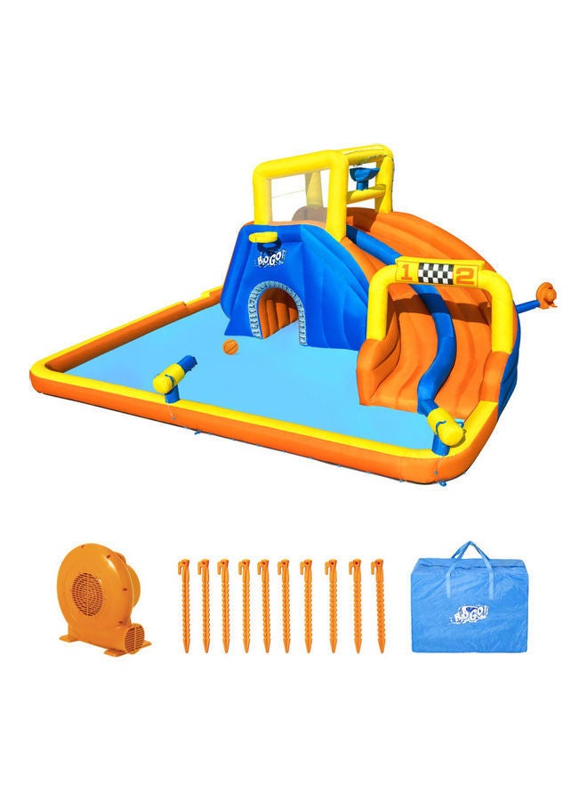 Bestway H2ogosuper Speedway Mega Water Park 551x502x265cm 26-53377 18.1x16.6x8.8inch - Image 1