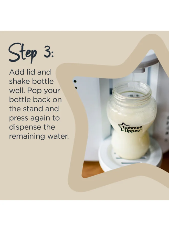 tommee tippee Perfect Prep Machine, Instant And Fast Baby Bottle Maker With Antibacterial Filter, White