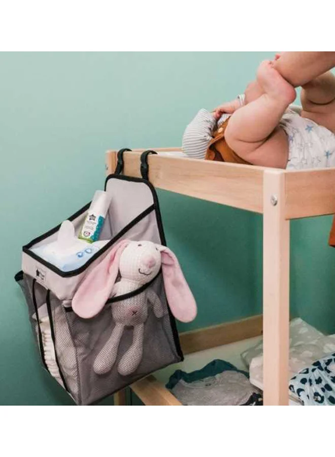 tommee tippee Nappy Caddy, Changing Table Nappy Organiser CaddyFor Nursery, Grey