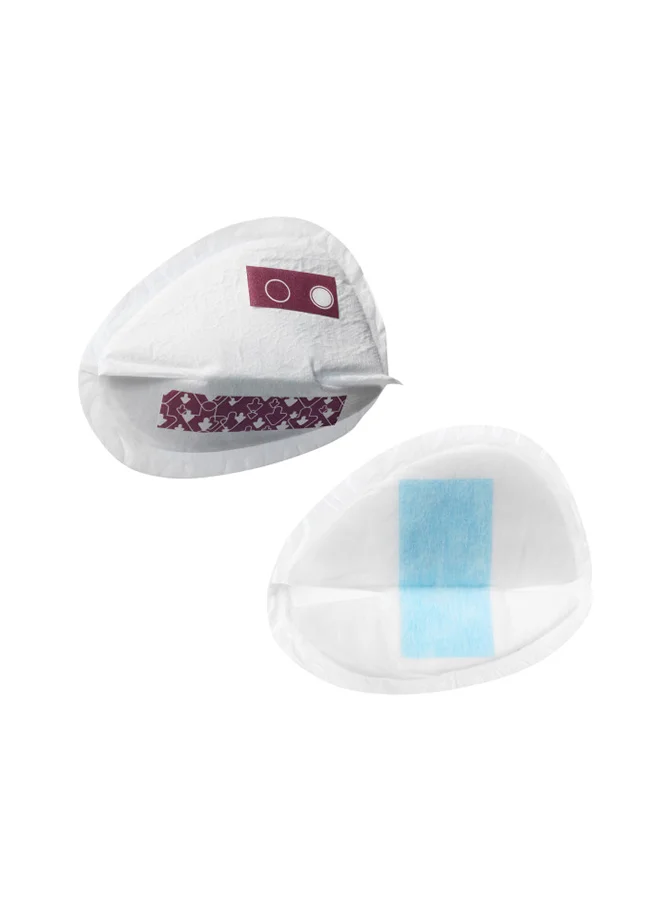 tommee tippee Made for Me Daily Disposable Breast Pads, Soft, Absorbent and Leak-Free, Contoured Shape, Adhesive Patch, Large, Pack of 40
