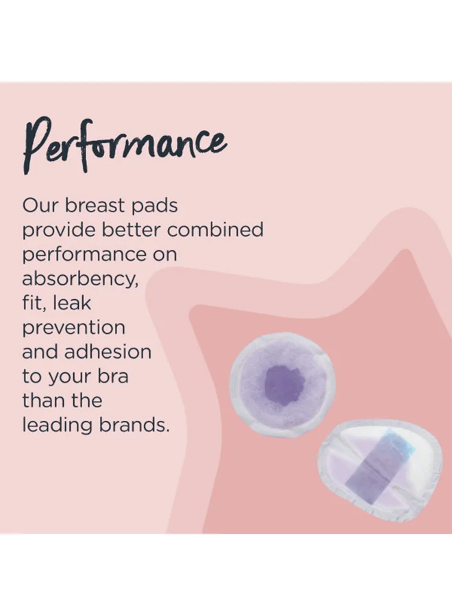 tommee tippee Made for Me Daily Disposable Breast Pads, Soft, Absorbent and Leak-Free, Contoured Shape, Adhesive Patch, Small, Pack of 40