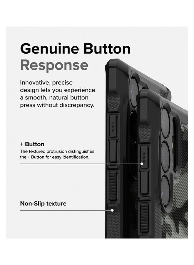 Fusion-X Series Covers for Samsung Galaxy S23 Ultra Case (2023)  Hard Shockproof Protective Bumper Phone Cover - Camo black