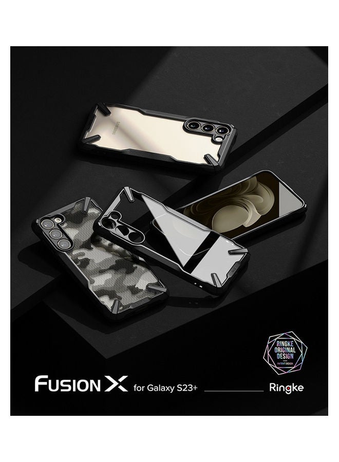 Ringke Fusion-X Series Covers for Samsung Galaxy S23 Plus Case (2023)  Hard Shockproof Protective Bumper Phone Cover - Black - Image 4