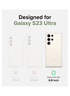 Ringke Fusion Series Covers for Samsung Galaxy S23 Ultra Case (2023) TPU Protective Bumper Phone Cover - Clear  - Image 2