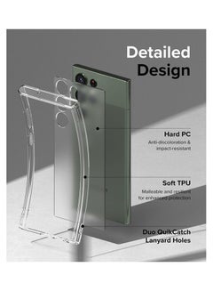 Ringke Fusion Series Covers for Samsung Galaxy S23 Ultra Case (2023) TPU Protective Bumper Phone Cover - Clear  - Image 5