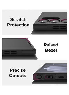 Ringke Onyx Series Covers for Samsung Galaxy S23 Ultra Case (2023) Rugged Shockproof Non-Slip TPU Slim Thin Phone Cover - Black  - Image 3