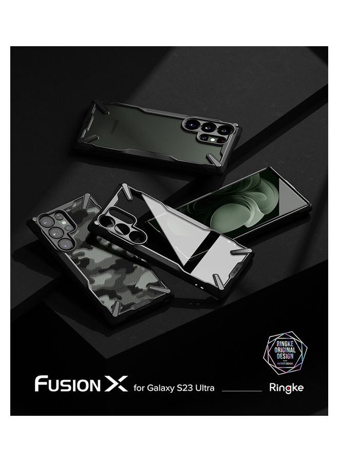 Ringke Fusion-X Series Covers for Samsung Galaxy S23 Ultra Case (2023)  Hard Shockproof Protective Bumper Phone Cover - Black  - Image 4
