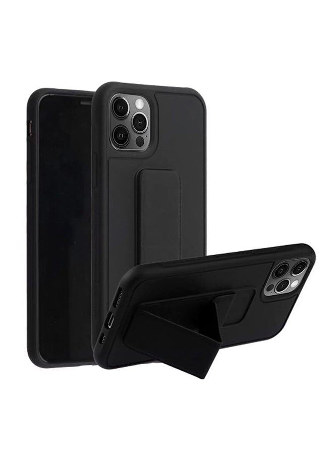 MARGOUN - Protective Case Cover with Finger Grip Stand for Apple iPhone 12 Pro Max Black - Image 1
