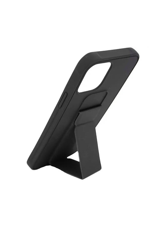 MARGOUN - Protective Case Cover with Finger Grip Stand for Apple iPhone 12 Pro Max Black - Image 1