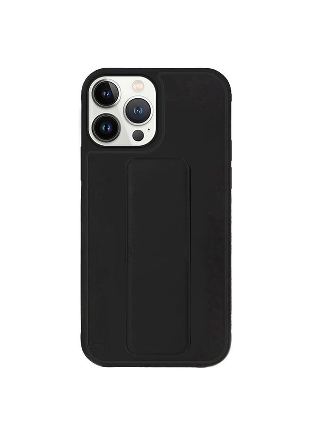 MARGOUN - Protective Case Cover with Finger Grip Stand for Apple iPhone 12 Pro Max Black - Image 1