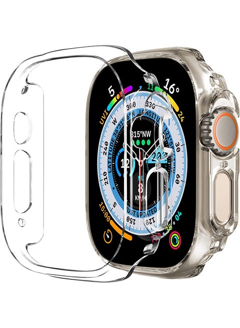 Apple Watch Ultra 49mm Case Protective Hard PC Cover Shockproof Hollow Bumper Frame Guard Compatible with iWatch Ultra 49mm Clear