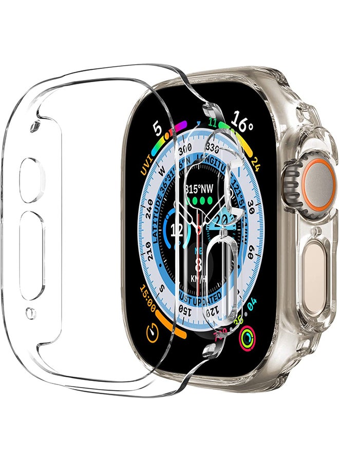 MARGOUN - Apple Watch Ultra 49mm Case Protective Hard PC Cover Shockproof Hollow Bumper Frame Guard Compatible with iWatch Ultra 49mm Clear - Image 1