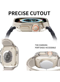 MARGOUN Apple Watch Ultra 49mm Case Protective Hard PC Cover Shockproof Hollow Bumper Frame Guard Compatible with iWatch Ultra 49mm Clear  - Image 3
