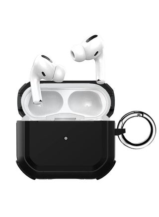 AirPods Pro 2 Case Shockproof Armor Rugged Cover with Keychain Carabiner Compatible with Apple AirPods Pro 2nd Generation 2022 Case Black - v1675329100/N53376099A_1