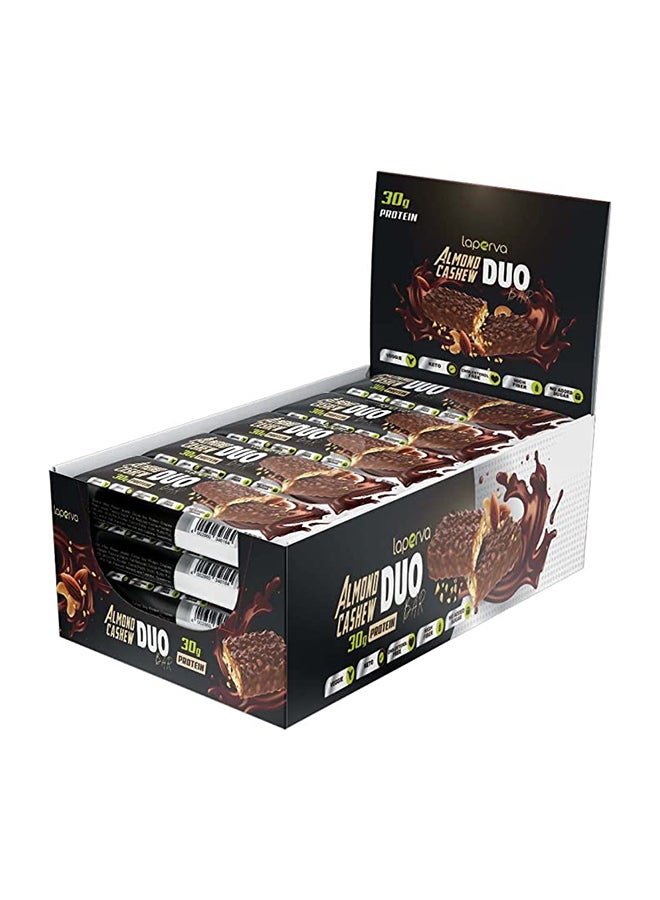 Laperva Protein Bar - laperva Almond Cashew Duo - High Protein, Nutritious Snacks to 
Support Energy, Low Sugar, Vegetarian, Keto Friendly (Almond Cashew Duo - 18 x 90gm)  - Image 1