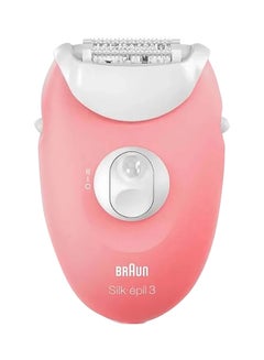 BRAUN Silk-épil 3 SE 3440 Epilator Light Pink/White  - Image 1