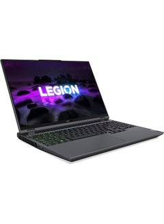 Lenovo Legion 5 Pro 16ACH6H (Upgraded Version) Laptop With 16-Inch WQXGA Display, Ryzen 7 5800H Processor / 16GB RAM / 1TB SSD / 6GB NVIDIA GeForce RTX 3060 Graphics / Win 11 Home / Arabic Storm Grey Arabic Storm Grey  - Image 1