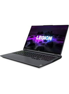 Lenovo Legion 5 Pro 16ACH6H (Upgraded Version) Laptop With 16-Inch WQXGA Display, Ryzen 7 5800H Processor / 16GB RAM / 1TB SSD / 6GB NVIDIA GeForce RTX 3060 Graphics / Win 11 Home / Arabic Storm Grey Arabic Storm Grey  - Image 2