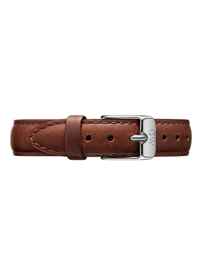 DANIEL WELLINGTON - Watch Strap in Leather & Silver 12mm | DW - Image 1