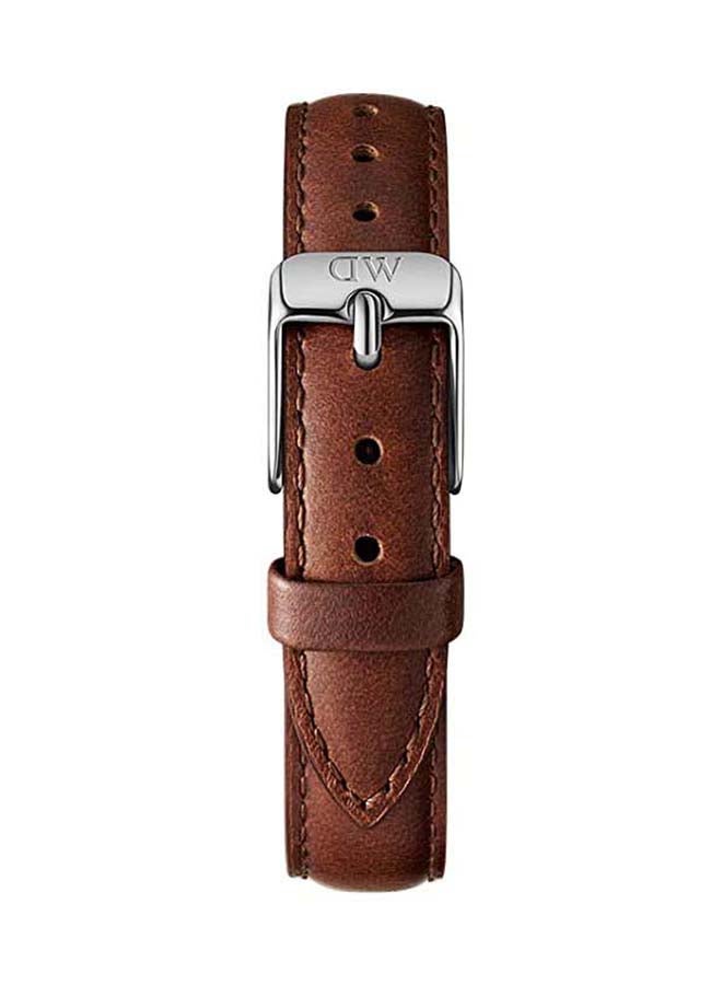 DANIEL WELLINGTON - Watch Strap in Leather & Silver 12mm | DW - Image 1