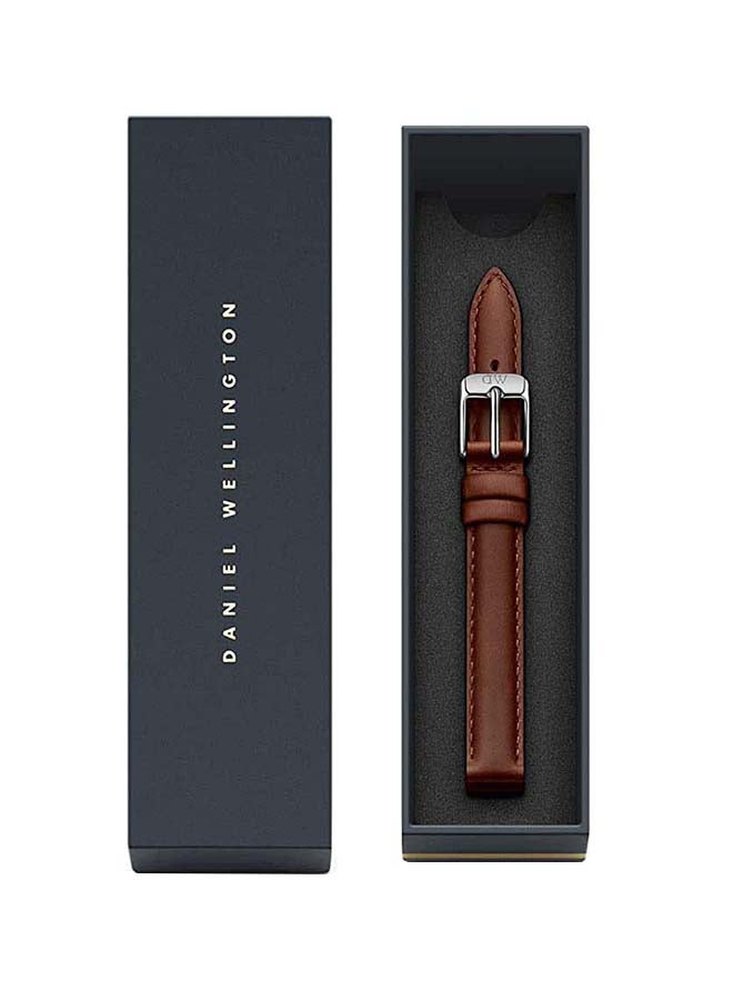 DANIEL WELLINGTON - Watch Strap in Leather & Silver 12mm | DW - Image 1