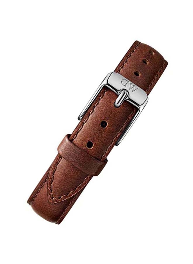 DANIEL WELLINGTON - Watch Strap in Leather & Silver 12mm | DW - Image 1