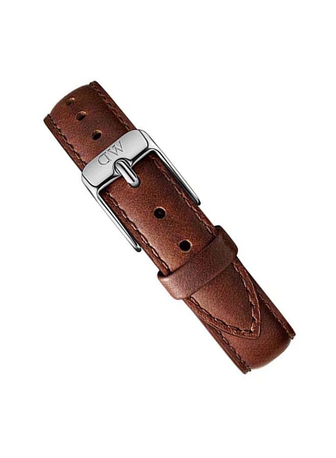 DANIEL WELLINGTON - Watch Strap in Leather & Silver 12mm | DW - Image 1