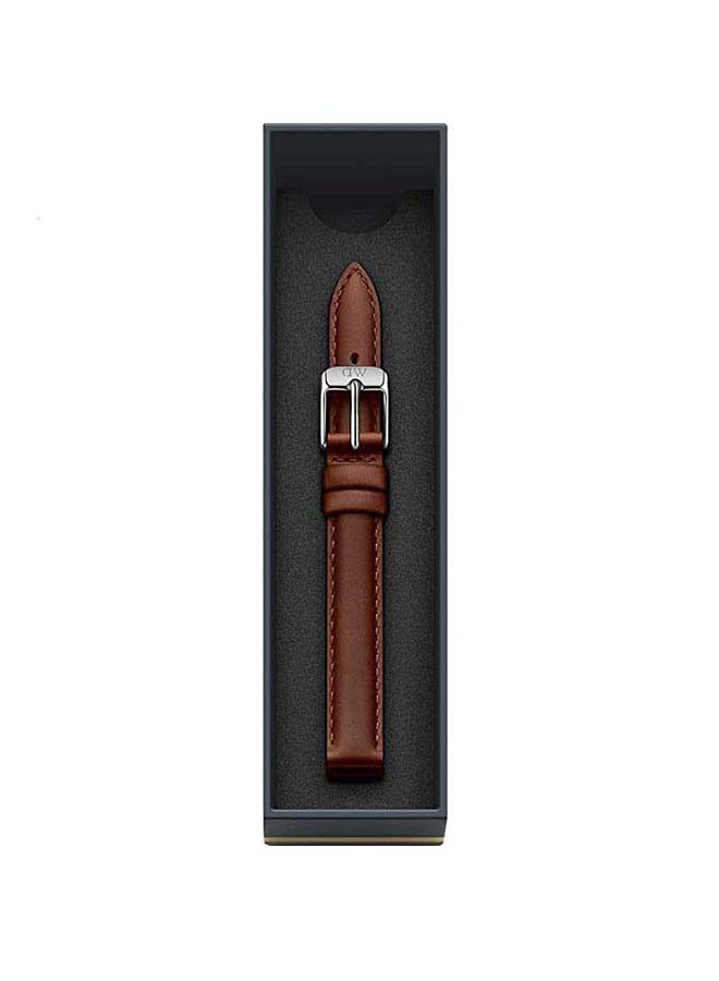 DANIEL WELLINGTON - Watch Strap in Leather & Silver 12mm | DW - Image 1