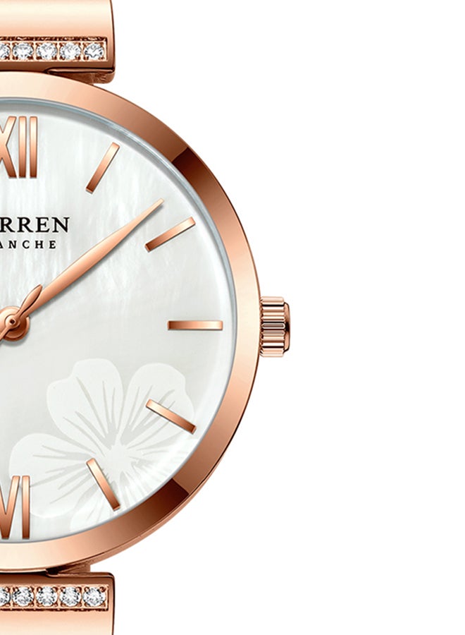 CURREN - Women's Waterproof Stainless Steel Mesh BAnd Quartz Watch 9067 - 33 mm - Rose Gold - Image 1