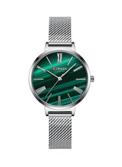 Women's Elegant Waterproof Stainless Steel Mesh BAnd Quartz Watch 9076 - 32 mm - Silver
