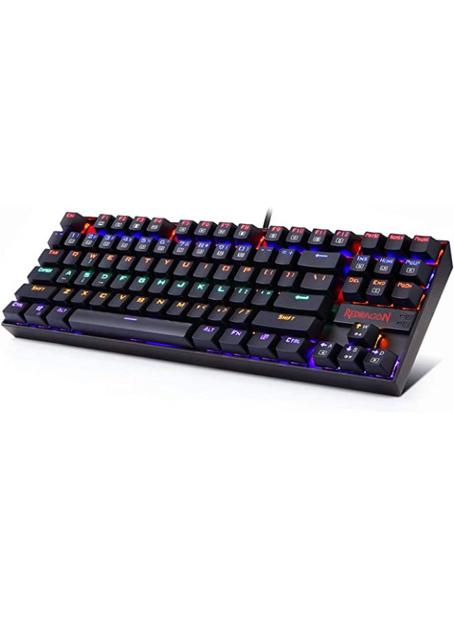 REDRAGON - K552 Rainbow Gaming Mechanical Keyboard - Outemu Red Switch - METAL ABS CONSTRUCTION - Image 1