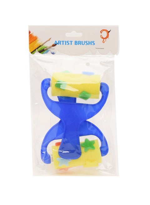Roller Sponge Paint Brush For Kids multicolour