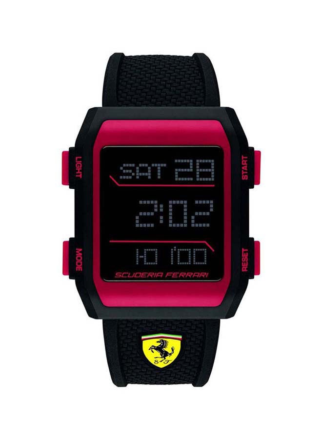 Scuderia Ferrari - Men's Rubber Strap Digital Watch 830739 - Image 1