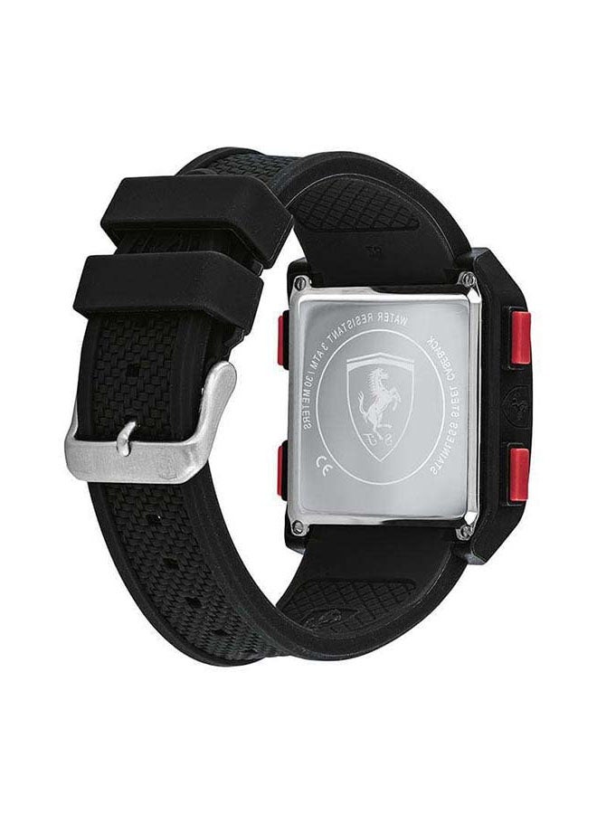 Scuderia Ferrari - Men's Rubber Strap Digital Watch 830739 - Image 1