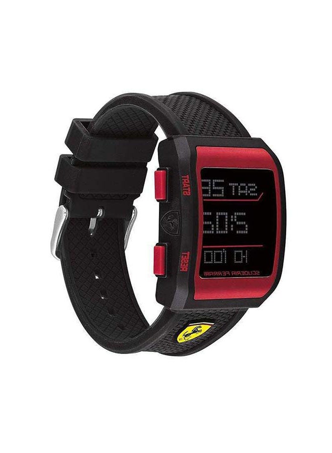 Scuderia Ferrari - Men's Rubber Strap Digital Watch 830739 - Image 1