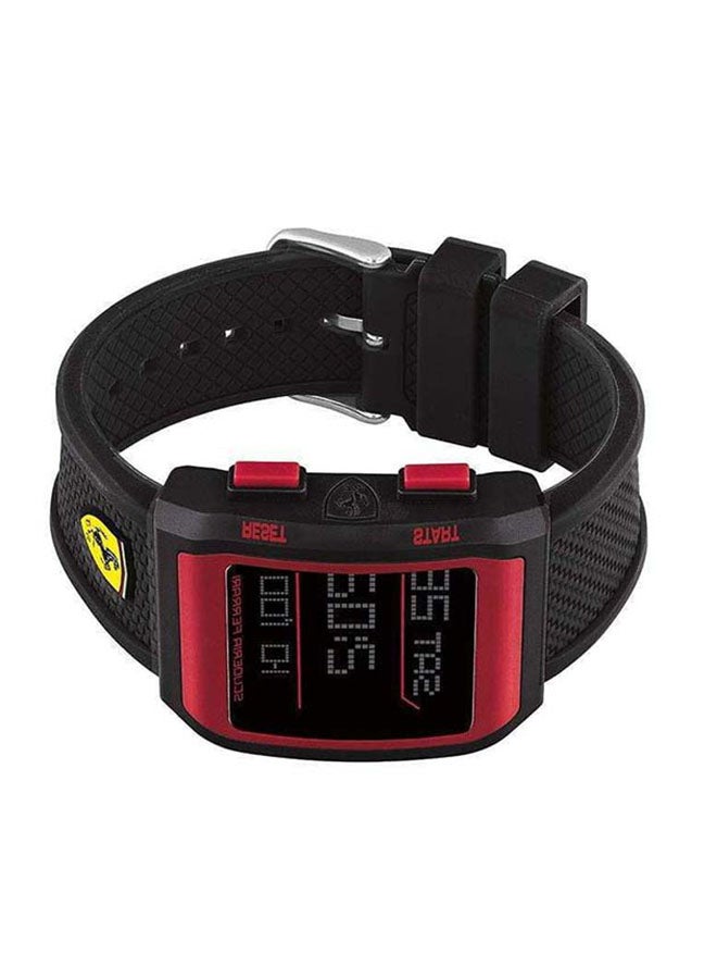 Scuderia Ferrari - Men's Rubber Strap Digital Watch 830739 - Image 1