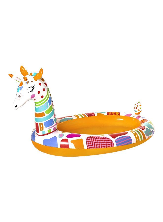 Bestway Attractive Design Shape And Comfortable Groovy Giraffe Sprayer Swimming Pool 266x157x127cm - Image 1