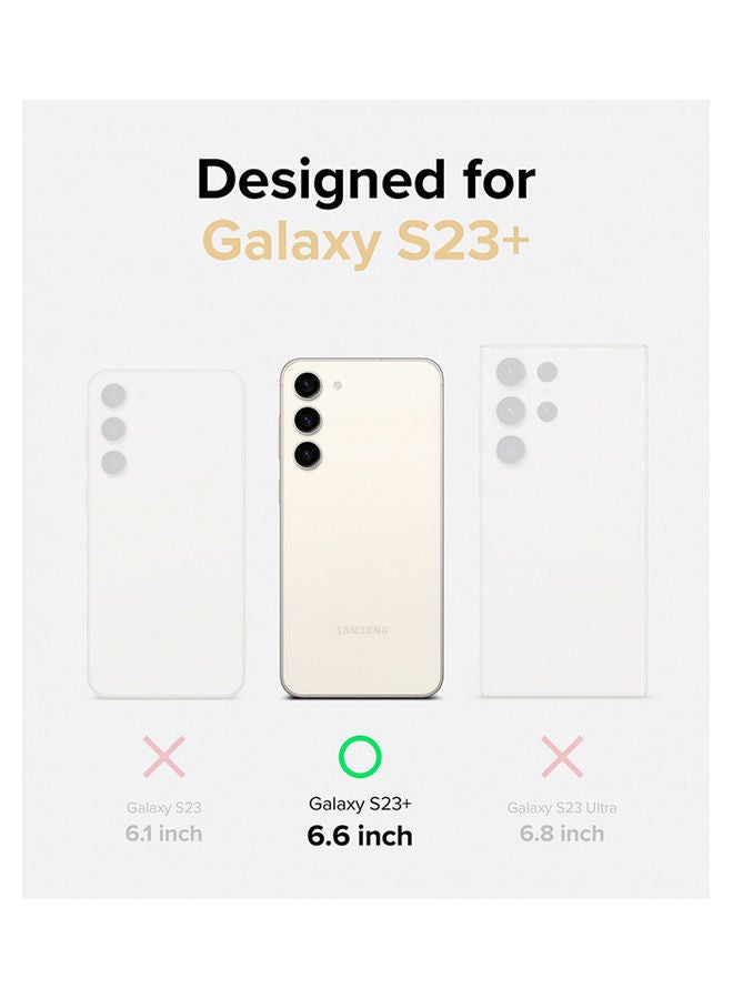 Ringke Fusion Series Covers for Samsung Galaxy S23 Plus Case (2023) Transparent Thin Shockproof TPU Protective Bumper Phone Cover - Matte clear - Image 2