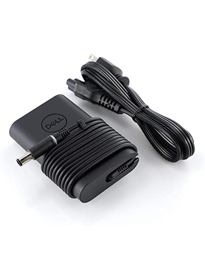 DELL Laptop 65W 19.5V 3.34A Ac Adapter Charger Power Supply Latitude With Power Cord Black  - Image 1