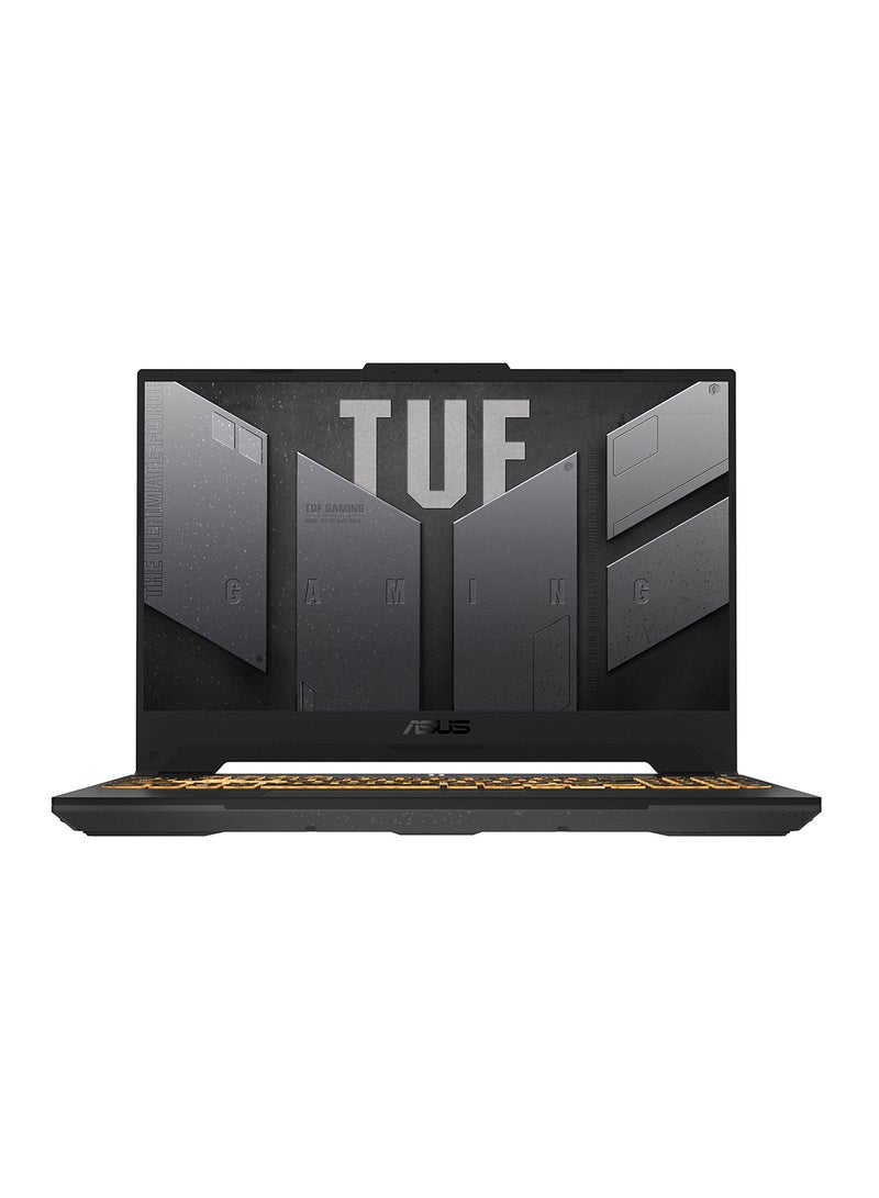 ASUS - TUF F15 FX507ZC4-HN002W Gaming (Upgraded Version) Laptop With 15.6-Inch FHD Display, Core i7-12700H Processor /16GB RAM /512GB SSD/Windows 11 Home/4GB NVIDIA GeForce RTX 3050 Graphics English/Arabic Mecha Gray - Image 1